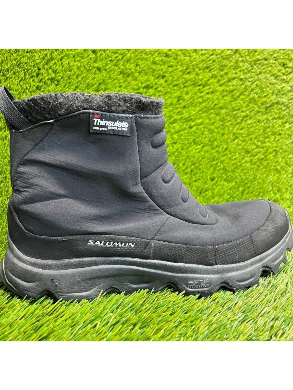 Salomon Tactile 2 TS Womens Size 8 Black Classic Outdoor Waterproof Winter Boots